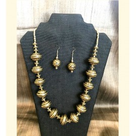 CBHJ13 Antique gold bead set